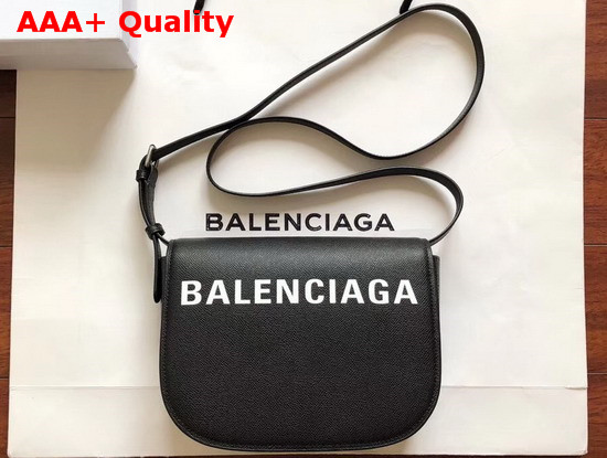 Balenciaga Ville Day Bag in Black Grained Calfskin Replica