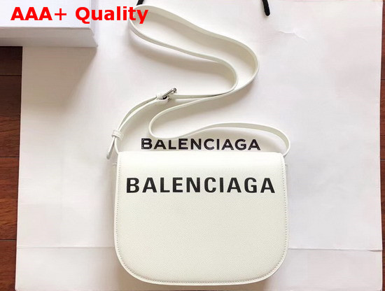 Balenciaga Ville Day Bag in White Grained Calfskin Replica