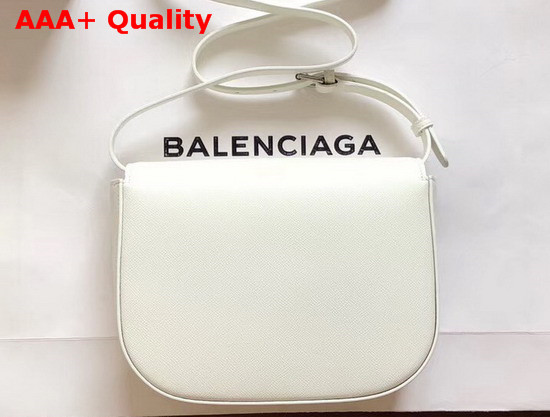 Balenciaga Ville Day Bag in White Grained Calfskin Replica