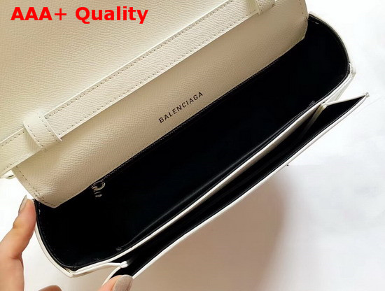 Balenciaga Ville Day Bag in White Grained Calfskin Replica