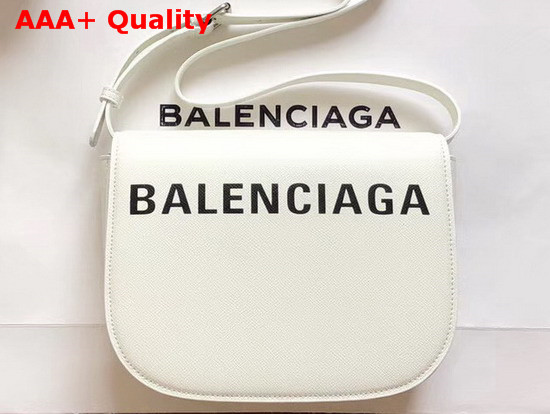 Balenciaga Ville Day Bag in White Grained Calfskin Replica