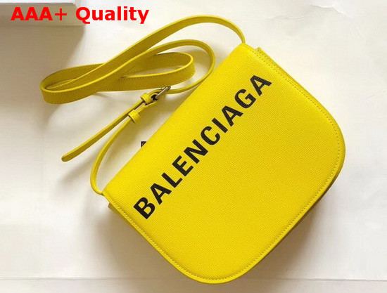 Balenciaga Ville Day Bag in Yellow Grained Calfskin Replica