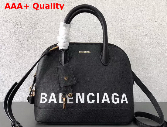 Balenciaga Ville Top Handle S Black Grained Calfskin Replica