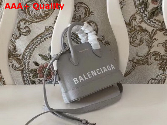 Balenciaga Ville Top Handle XXS Light Grey Calfskin Replica