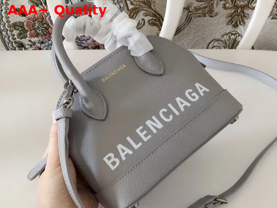 Balenciaga Ville Top Handle XXS Light Grey Calfskin Replica