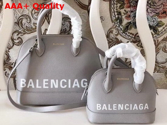 Balenciaga Ville Top Handle XXS Light Grey Calfskin Replica