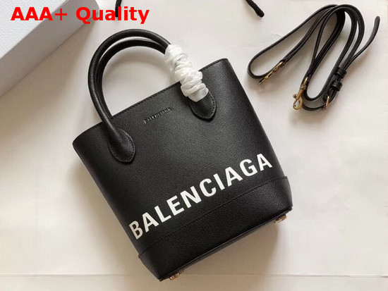 Balenciaga Ville Tote XXS Black and White Replica