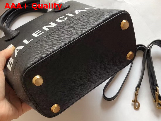 Balenciaga Ville Tote XXS Black and White Replica