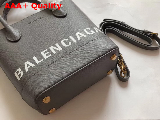 Balenciaga Ville Tote XXS Grey and White Replica