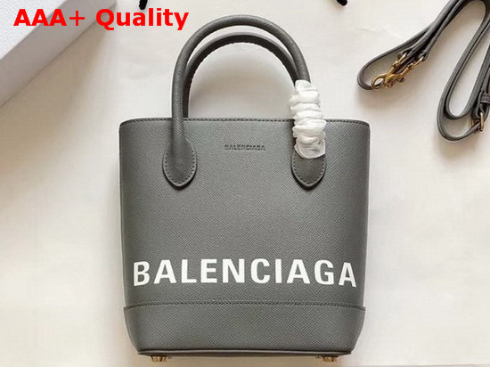 Balenciaga Ville Tote XXS Grey and White Replica