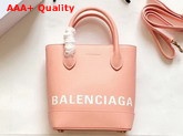 Balenciaga Ville Tote XXS Pink and White Replica