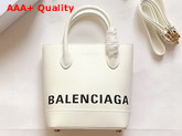 Balenciaga Ville Tote XXS White and Black Replica