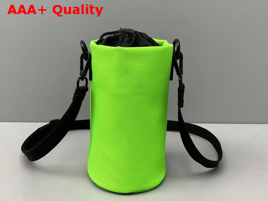 Balenciaga Weekend Bottle Holder in Bright Green Recycled Nylon Replica