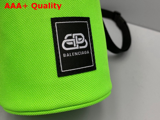 Balenciaga Weekend Bottle Holder in Bright Green Recycled Nylon Replica