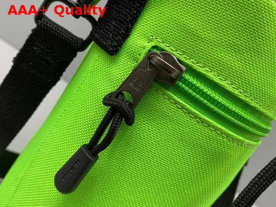 Balenciaga Weekend Bottle Holder in Bright Green Recycled Nylon Replica