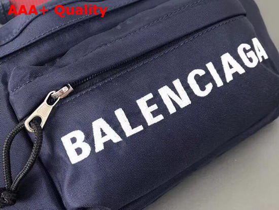 Balenciaga Wheel Belt Pack Navy and Red Nylon Replica