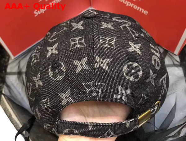 Louis Vuitton Supreme Baseball Hat Monogram Denim Replica