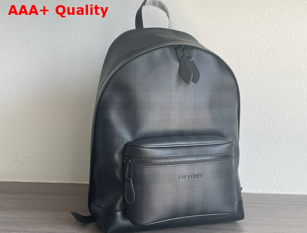 Burberry Charcoal Check and Leather Backpack Replica