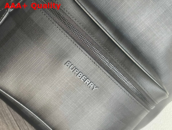 Burberry Charcoal Check and Leather Backpack Replica