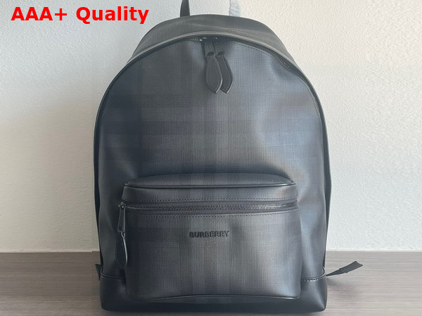 Burberry Charcoal Check and Leather Backpack Replica