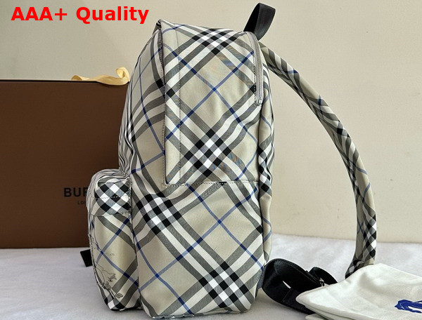 Burberry Check Backpack in Lichen Replica