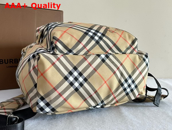 Burberry Check Backpack in Sand Replica