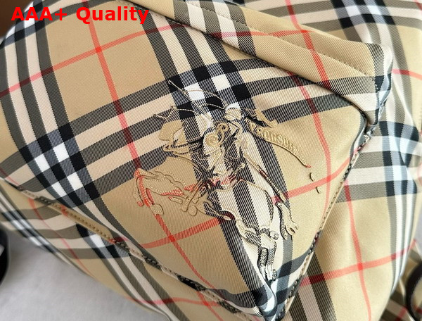 Burberry Check Backpack in Sand Replica