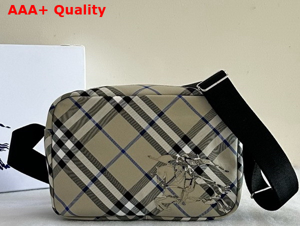 Burberry Check Crossbody Bag in Lichen Replica