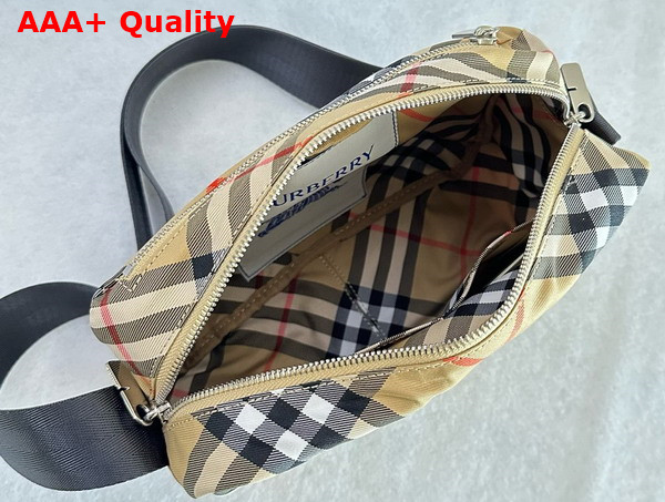 Burberry Check Crossbody Bag in Sand Color Replica