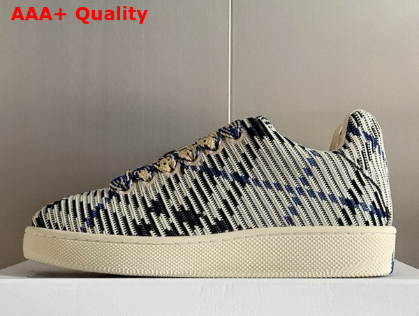 Burberry Check Knit Box Sneakers in Lichen Replica