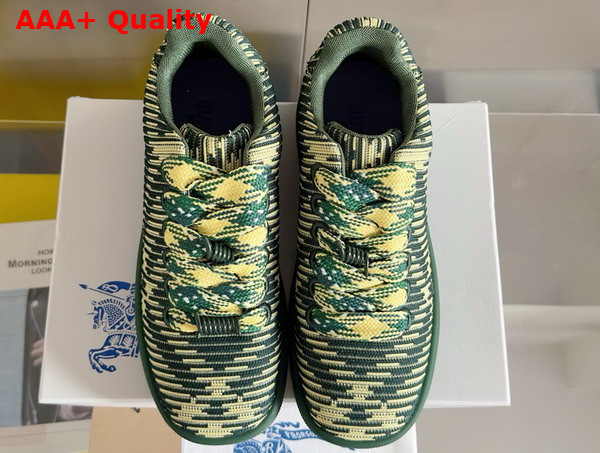 Burberry Check Knit Box Sneakers in Primrose for Men Replica