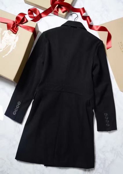 Burberry Double Breasted Tailored Cashmere Coat in Black for Sale