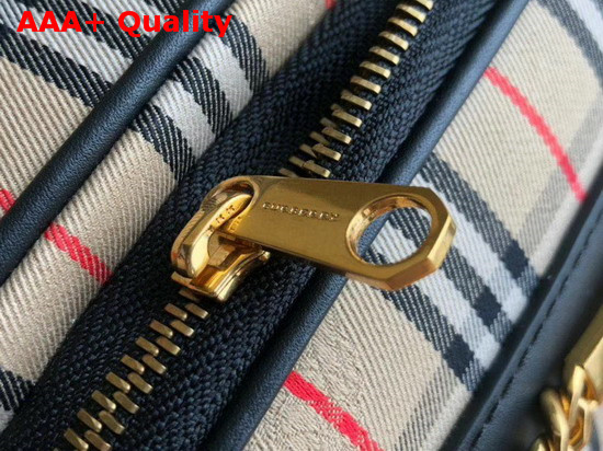 Burberry Large 1983 Check Link Bum Bag Black Replica