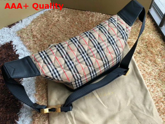 Burberry Large 1983 Check Link Bum Bag Black Replica