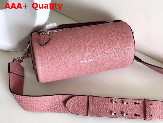 Burberry Leather Barrel Bag in Ash Rose Calf Leather Replica