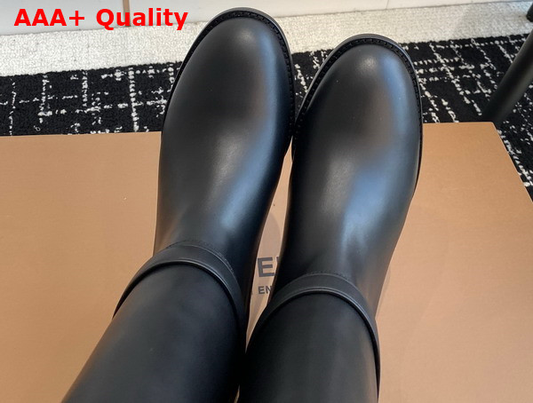 Burberry Leather Boots in Black for Women Replica