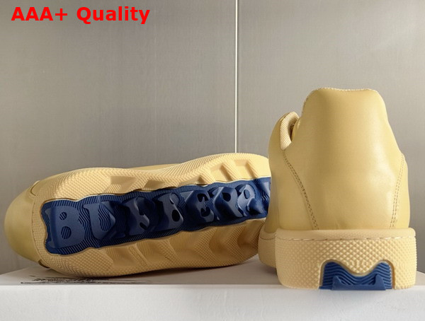 Burberry Leather Box Sneakers in Daffodil Replica