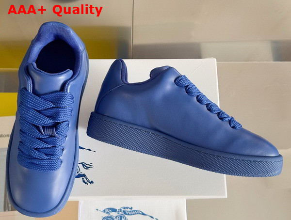 Burberry Leather Box Sneakers in Knight for Men Replica