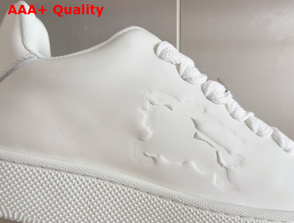 Burberry Leather Box Sneakers in White Replica