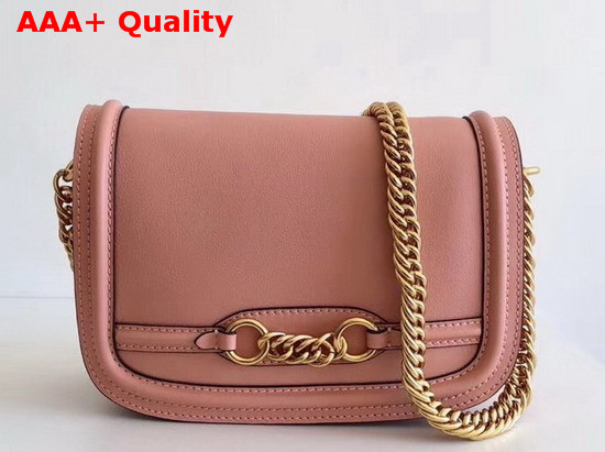 Burberry Leather Link Bag in Peach Calf Leather Replica