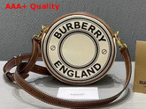 Burberry Logo Graphic Canvas and Leather Louise Bag Natural Replica