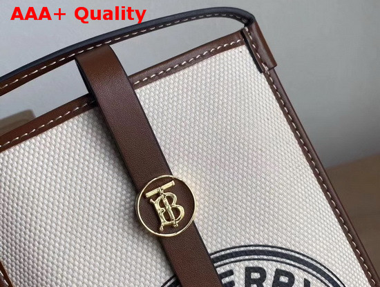 Burberry Logo Graphic Canvas and Leather Phone Case with Strap Natural Replica