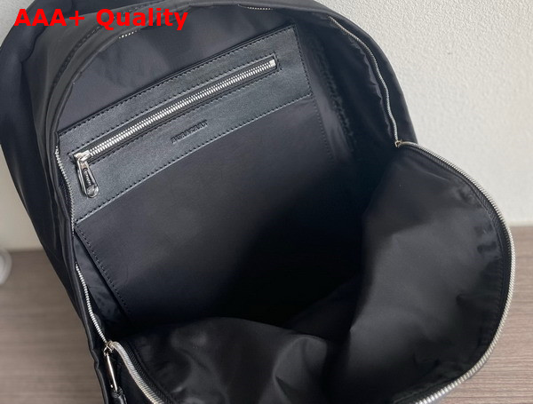 Burberry Logo Print Nylon Backpack in Black Replica