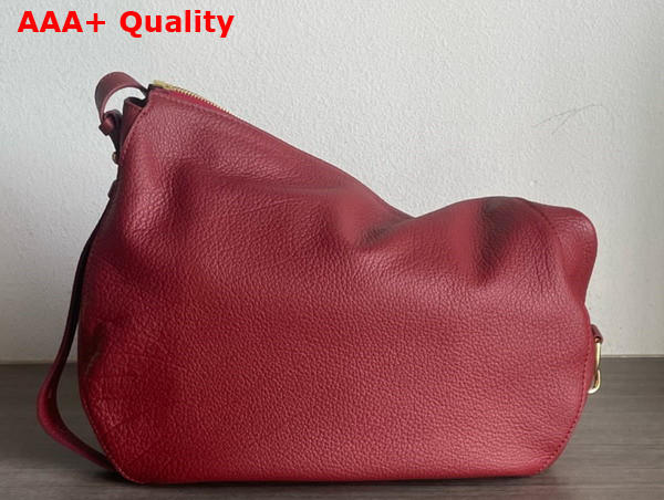 Burberry Medium Knight Bag in Ruby Grainy Calf Leather Replica