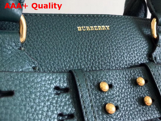 Burberry Medium Leather Belt Bag Dark Cyan Calf Leather Replica