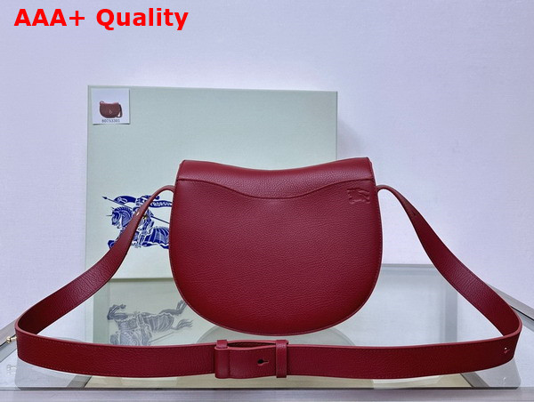 Burberry Medium Rocking Horse Bag in Ruby Grainy Leather Replica