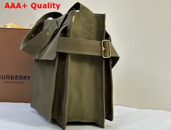 Burberry Medium Trench Tote in Olive Replica