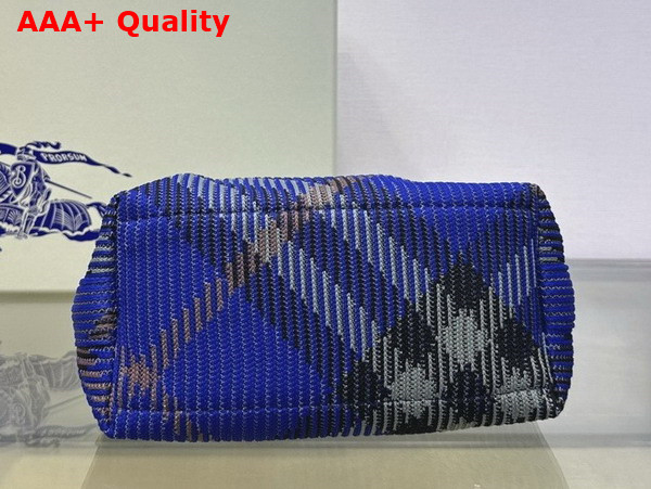 Burberry Mini Peg Duffle Bag in Knight Knitted Burberry Check Replica