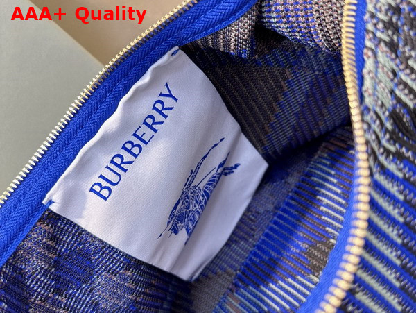 Burberry Mini Peg Duffle Bag in Knight Knitted Burberry Check Replica