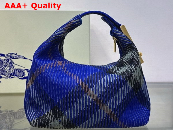 Burberry Mini Peg Duffle Bag in Knight Knitted Burberry Check Replica